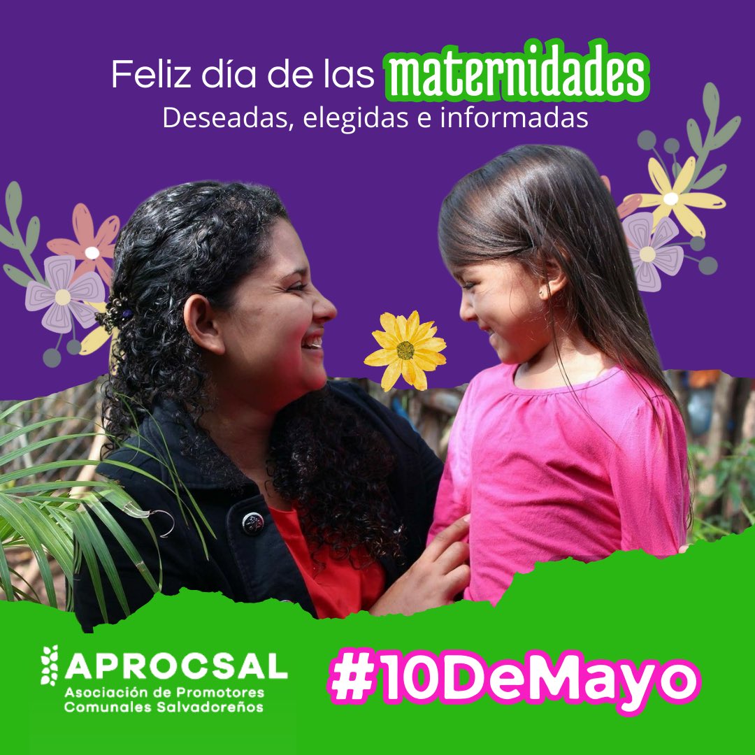 #10DeMayo | 🤱🏻 Hoy celebramos las maternidades deseadas, elegidas, informadas y libres de violencia. 

¡Transformando realidades junto a las comunidades! 

#DíaDeLasMaternidades #10DeMayo.