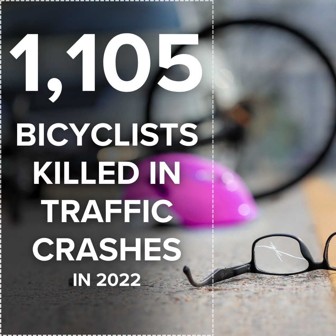 NHTSAgov's tweet photo. Drivers, it's critical to ALWAYS be aware who's around you, including bicyclists:
🚴 Give cyclists plenty of room.
🚴 Follow the speed limit.
🚴 Yield to bicyclists.
🚴 If you're turning right on red, look to the right and behind you. https://t.co/H5u17NNpkY