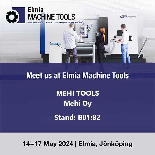 UpiKovalainen's tweet photo. Excited to share that Mehi Tools will be at Elmia Machine Tools in Jönköping! Visit us at booth B01:82 from 14th to 17th for special Mehi Tool solutions. Let’s connect and explore opportunities together! #elmiamachinetools #elmia #networking #mehitools #mehioy https://t.co/zD3e324SFR