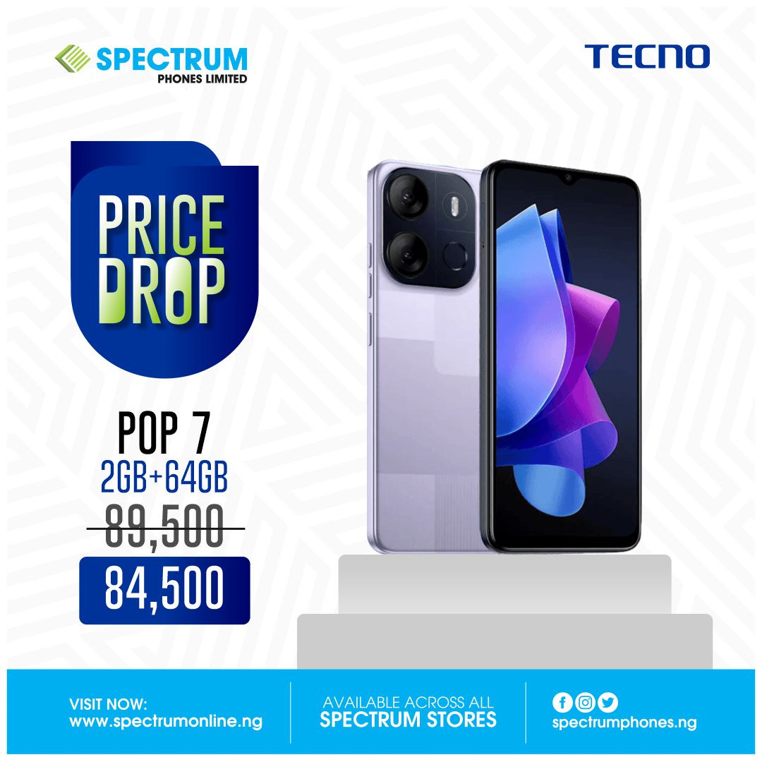 Spectrumphoneng's tweet photo. POP of savings!

Are you looking for a budget friendly phone that's worth the price.
Don't miss out on this amazing deal.

Tecno Pop 7 now on it!!!

Click on this link to order online now https://t.co/VCQXu3hZdU or visit any of our retail stores nationwide. https://t.co/uu7zbrPgjD