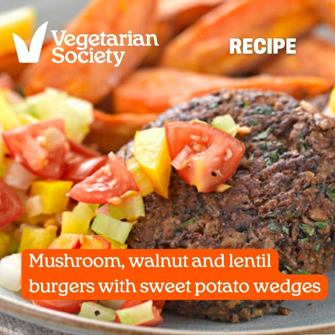 How about making burgers? These use mushroom, walnut and lentils 🙂 What are your fave #veggie or #vegan burgers made from? vegsoc.org/recipes/mushro… #anythingispulseable #pulses #meatfree