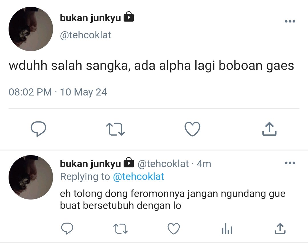 feyluxy's tweet photo. harukyu onetweet fanfiction 🔞 a/b/o verse.

cw // nsfw , vulgar words, harsh word 

niatnya bersembunyi dari para alpha, namun siapa sangka ia terperangkap dengan satu alpha? https://t.co/Bkimyjw80S