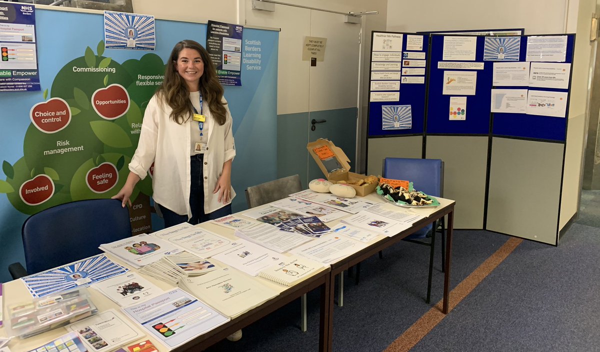 2 worthwhile days spent @NHSBorders Borders General Hospital raising awareness of The Scottish Borders Learning Disability Service as part of #ScotLDWeek24. Really good engagement from members of the public and staff. Lots of ideas for next year!
