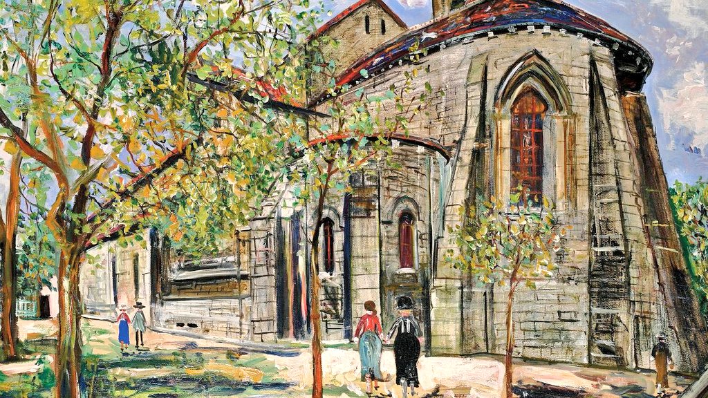 Maurice Utrillo. 
Église Saint-Pierre de Montmartre 
1935. Painting France