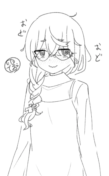 根暗陰キャ女子みたいな女の子描いて遊んでました
お仕事で描かない感じの子も趣味で描くと楽しいね 