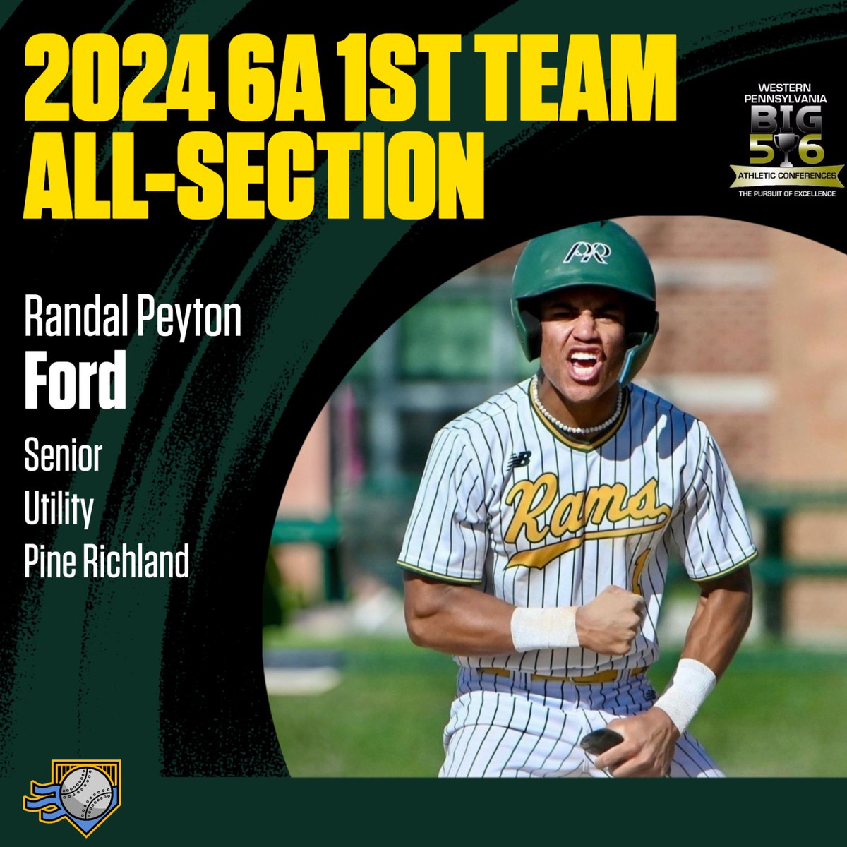 Pittsburgh Hardball Academy (@pgh_hardball) on Twitter photo Congratulations to Peyton Ford (<a href="/PRBaseball1/">PR Rams Baseball</a>) for being named 6A 1st Team All Section by the <a href="/Big56Conference/">Big 56 Conference</a>!
pabig56.com/2024-big-56-6a… Congratulations to Peyton Ford (<a href="/PRBaseball1/">PR Rams Baseball</a>) for being named 6A 1st Team All Section by the <a href="/Big56Conference/">Big 56 Conference</a>!
pabig56.com/2024-big-56-6a…