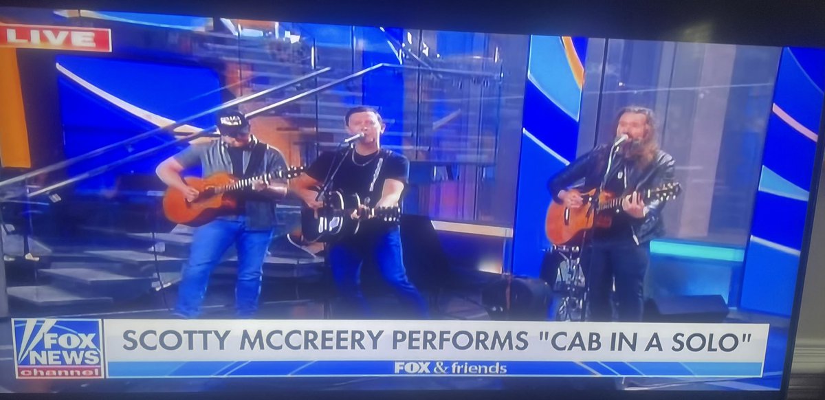 Scotty McCreery!! @ScottyMcCreery AWESOME new song and album today!!
And AWESOME performance on @foxandfriends #cabinasolo 🎶🎶👍🏻👍🏻❤️