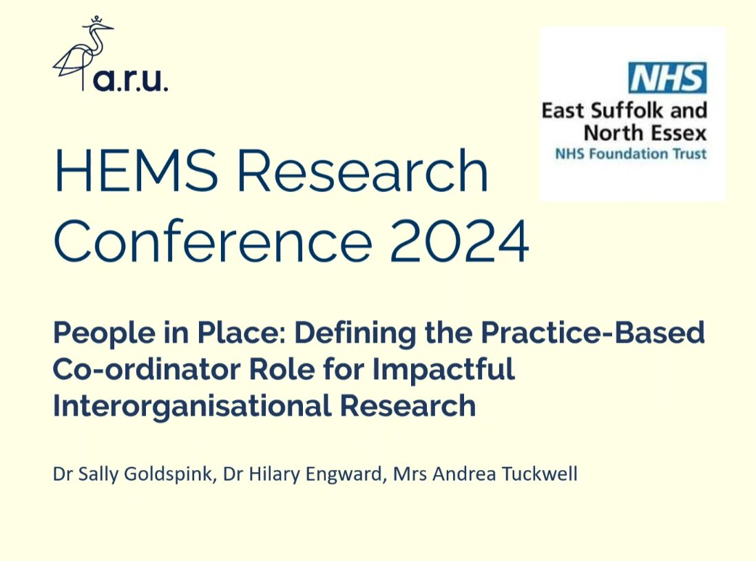 Celebrating the role of practice based research coordinator, #midwife Andy Tuckwell who is integral in delivering our inter organisational research between academia @AngliaRuskin and the professional practice context in @ESNEFT led by @SallyGoldspink @FHEMS_ARU