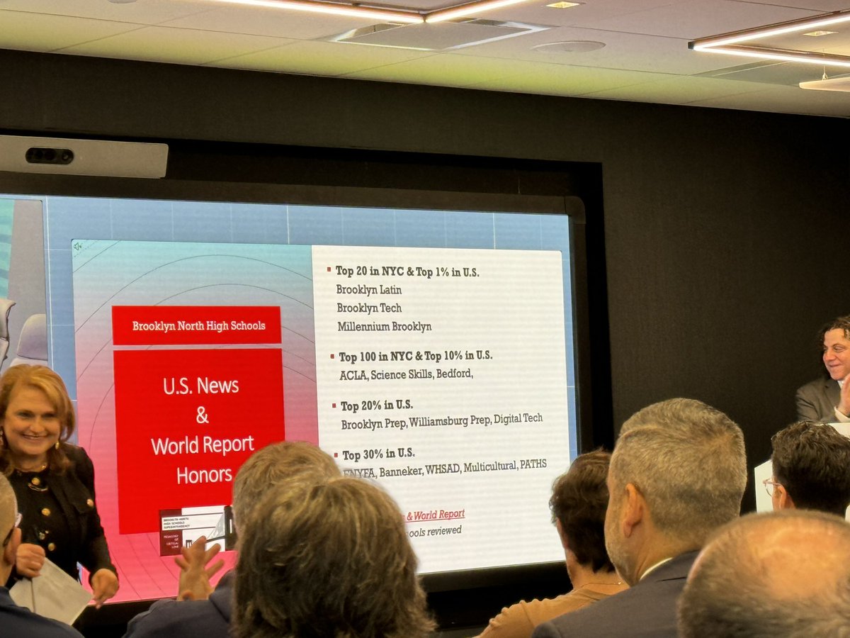 BrooklynNorthHS's tweet image. US News and World Report has ranked several of our schools! BKNHS are top-tier! Congrats to our awesome schools! 💪