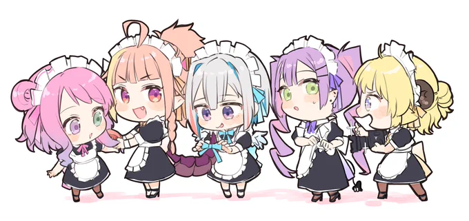 #メイドの日#みかじ絵 #かなたーと #つのまきあーと #TOWART #ルーナート 