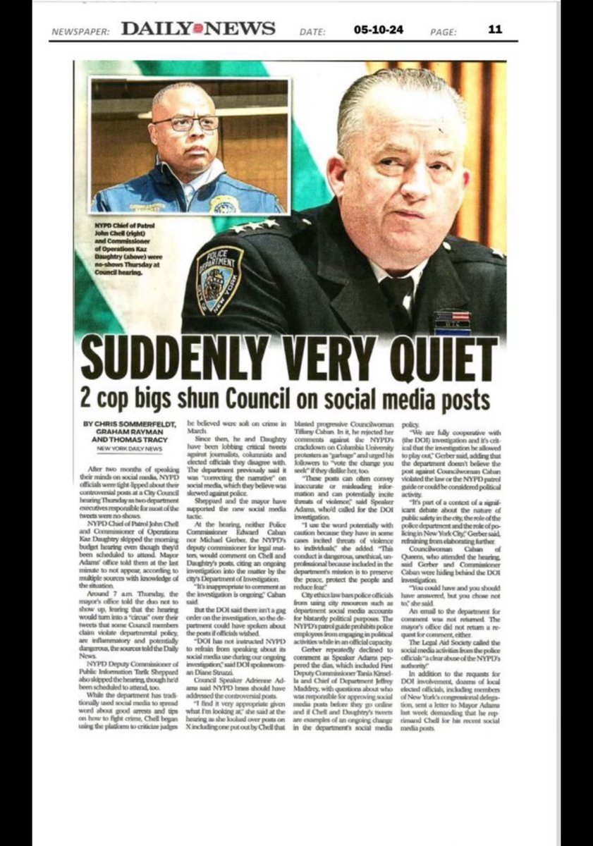 Suddenly very quiet? ….NOPE! I did not want to waste taxpayers' dollars talking about tweets for hours. We are here to protect our streets…. Let me be clear, we will use our voice! We will always push back against false narratives and unwarranted attacks against the men and…