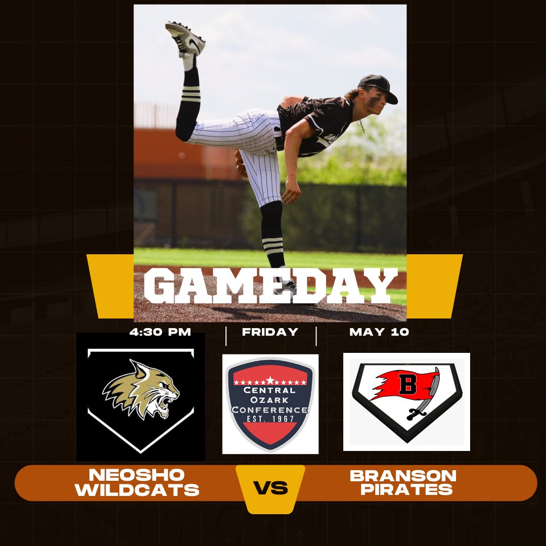 GAMEDAY! Neosho travels to Branson to take on the Pirates in the makeup of the last COC game of the year! Varsity at 4:30; JV to follow.