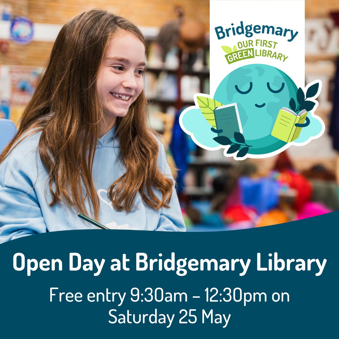 hantslibraries's tweet image. 🌱Bridgemary Library is being transformed into Hampshire’s first #GreenLibrary.

Join us on Saturday 25 May, 9:30am - 12:30pm, to learn about the changes we’ve made, free activities and how to get involved in our exciting plans for the future.
hants.gov.uk/librariesandar…
