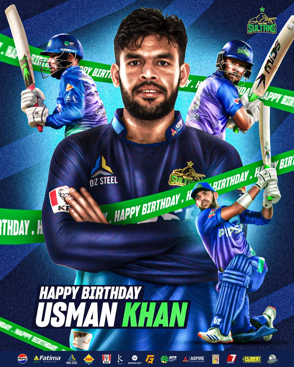 Happy Birthday to the batting powerhouse, Usman Khan! 💥🥳 #SultanSupremacy