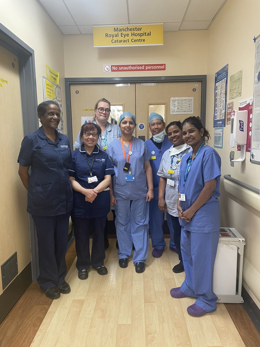 Nurses at Withington Cataract Centre working as part of a multidisciplinary team to restore sight - truly wonderful #IND2024 @MFTnhs @ManchesterREH @Kimberley_S_J @cherylcasey22