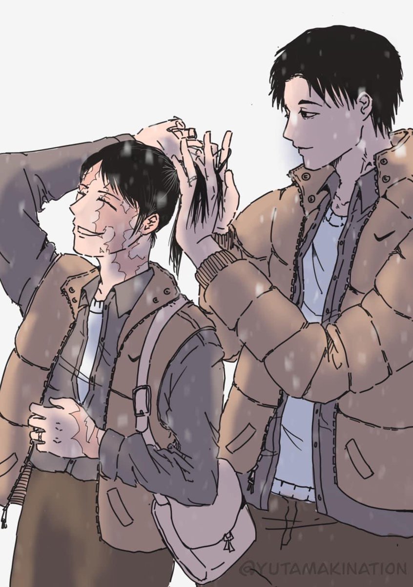 mjustwannadraw's tweet photo. DAY4 : winter 
Okkotsu’s happiness is so simple 
 #yuutamakiweek #yutamaki #ยูตะมาคิ https://t.co/DAIewbmyem
