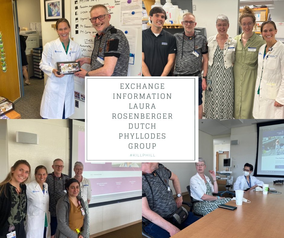 A great day! We have exchanged information on Phyllodes research and on patient information. This allows us to work together even better. @RosenbergerMd @hetAVL @PPSarcomen @phyllodesactie