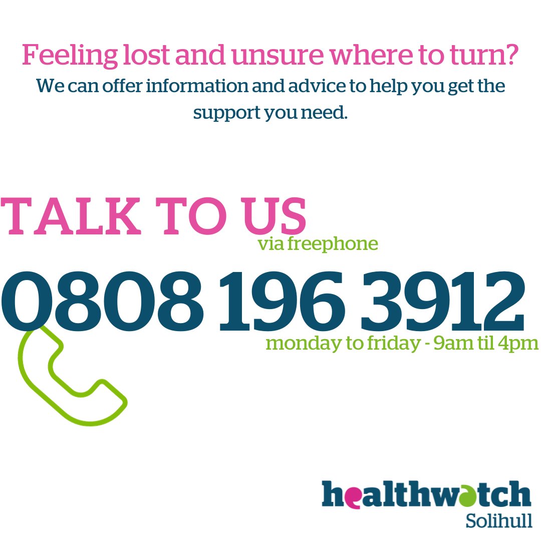 Any information you may need regarding health and social care whether it's how to make a complaint, or how to compliment a service, give us a call! 📷