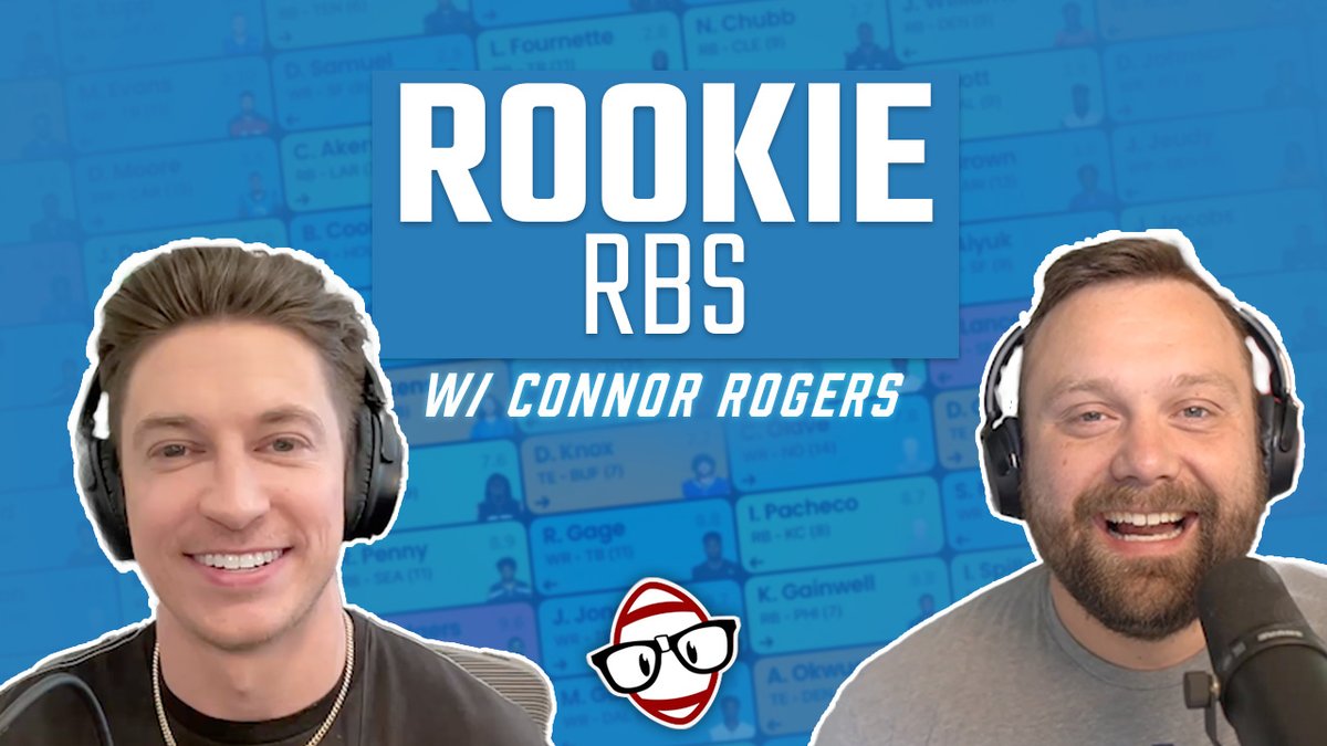 Talking Rookie Running Backs with @DynastyPrice and @ConnorJRogers (@NBCSports, @PFF_NFLSE)! Watch now: youtu.be/55rOx5lriMo