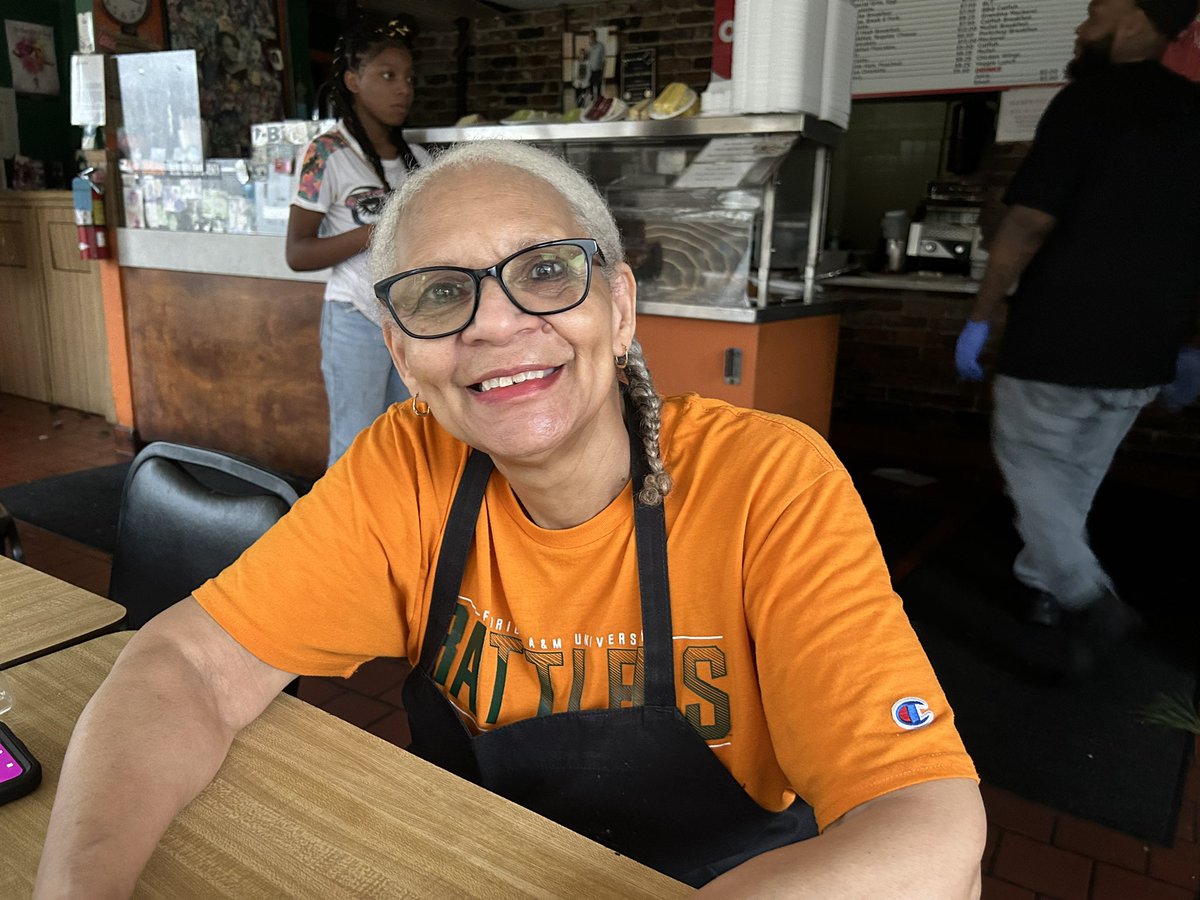 Ana Goñi-Lessan (@goni_lessan) on Twitter photo Ms. Olean said when she opened at 7 am, the wind blew her doors wide open. She got everything cooked this morning, but since she doesn’t have any power, she’s giving away the food she has to the community.
<a href="/TDOnline/">Tallahassee Democrat</a> Ms. Olean said when she opened at 7 am, the wind blew her doors wide open. She got everything cooked this morning, but since she doesn’t have any power, she’s giving away the food she has to the community.
<a href="/TDOnline/">Tallahassee Democrat</a>
