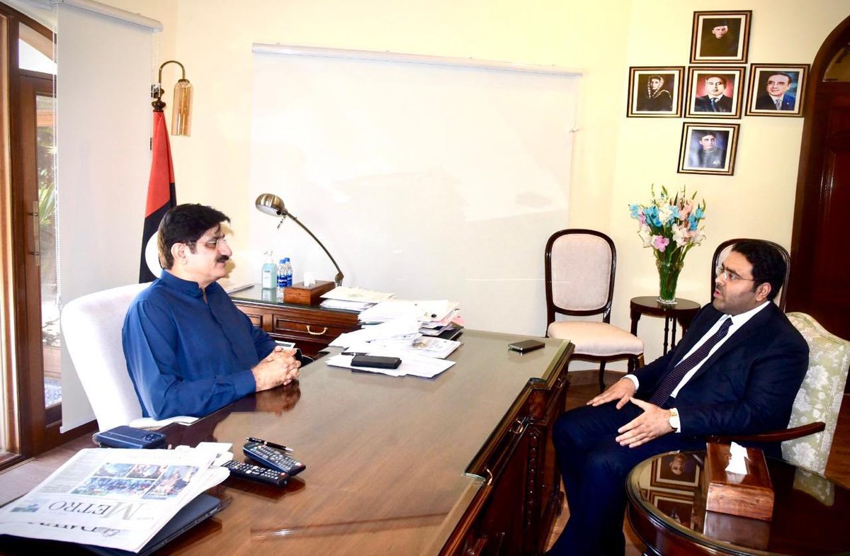 Meeting with Honourable CM with discussion on development schemes of Matiari District &amp; briefing on Rehabilitation Department.