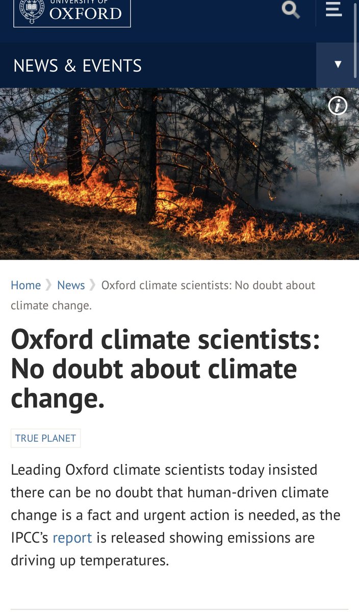 A reminder that climate change science is basic physics understood for 200 years and agreed upon by every university in the world. Millions of people have been convinced by the polluters - the fossil fuel industry - who spend $1B a year on propaganda: blogs, websites, youtube…
