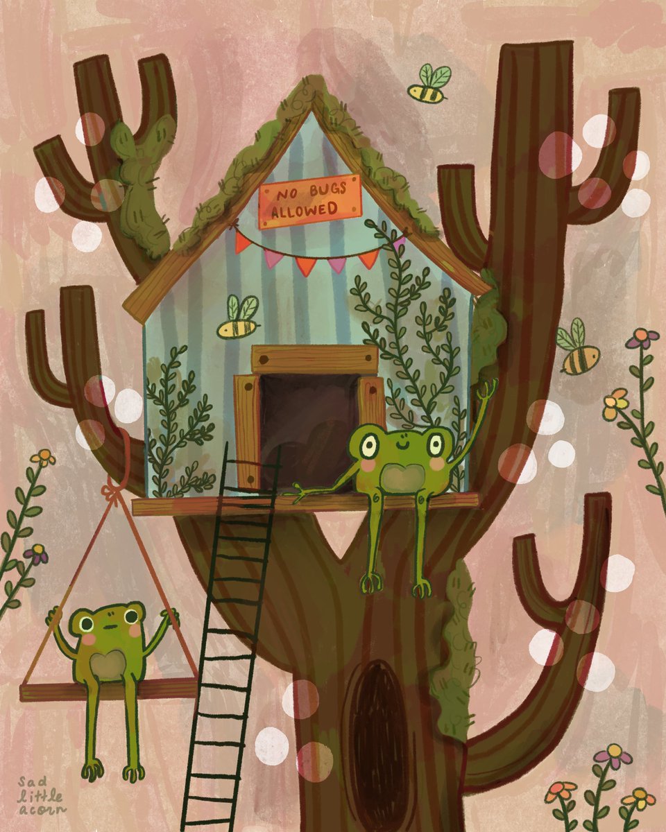 just a lil froggy treehouse 🌿🌱