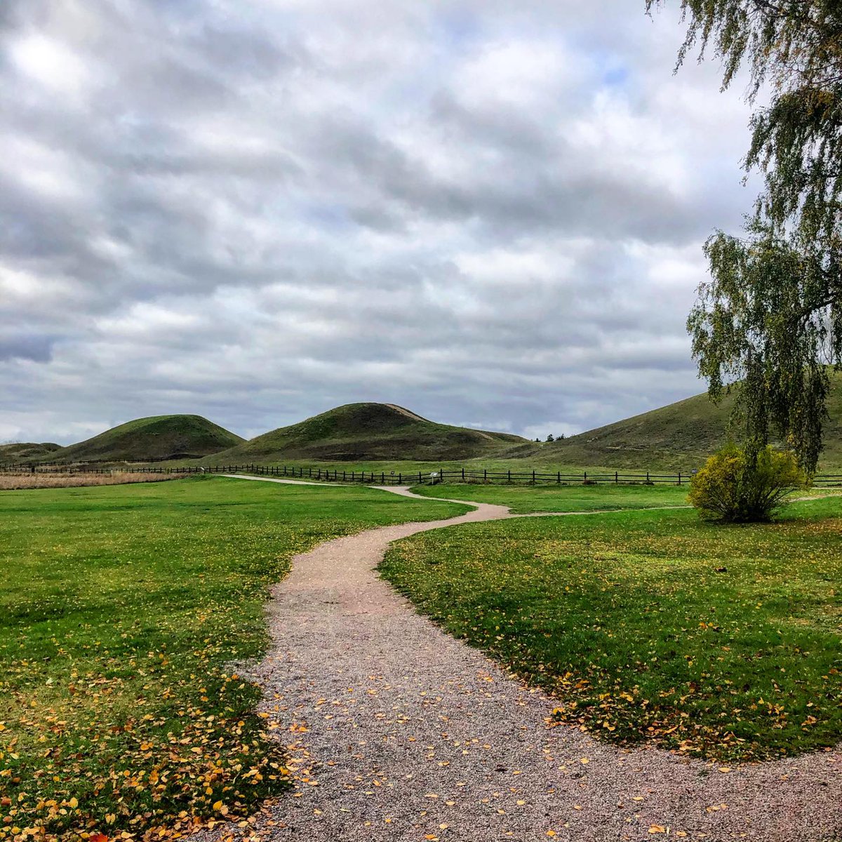 The mighty burial mounds of Old Uppsala.