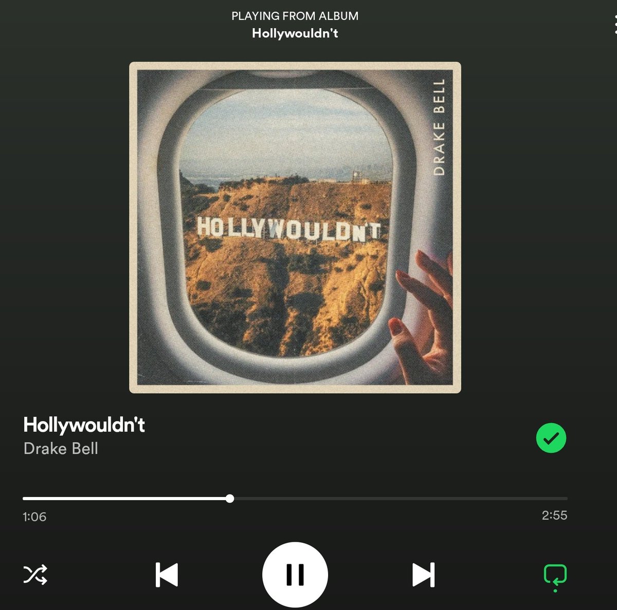 @DrakeBell dropping a banger that makes me feel like it was 15 years ago again. Oh and fuck Hollywood.