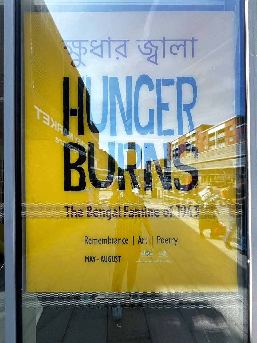 Opening tomorrow 🌊 Hunger Burns @gupta_diya @datta_sona @TowerHamletsNow @ideastores @CityUniLondon @HistoryatCity