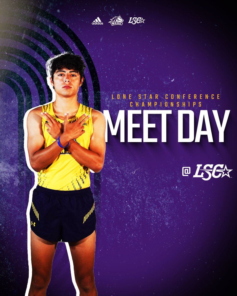 Day ✌️ of LSC Championships is underway shortly: 🆚: Conference 📍: San Angelo, TX 🏟️: LeGrand Stadium ⏰: All Day 📊: shorturl.at/juvJS #RareBreed #WNMU