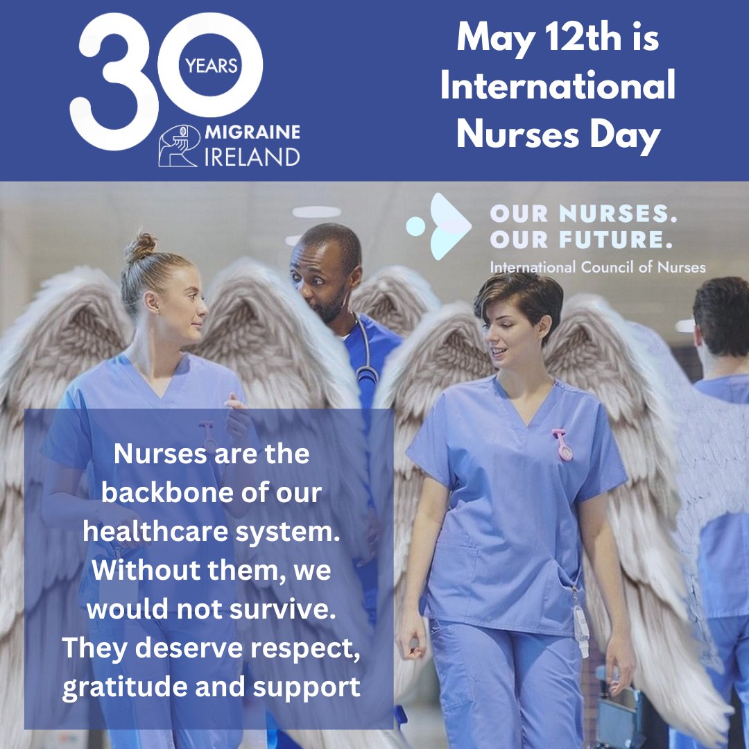 Migraine Ireland would like to wish our very own Nurse in residence Naomi Thornton a fantastic International Nurses Day coinciding with her 1 year service milestone with the organization. Enjoy the day you deserve it !! migraine.ie