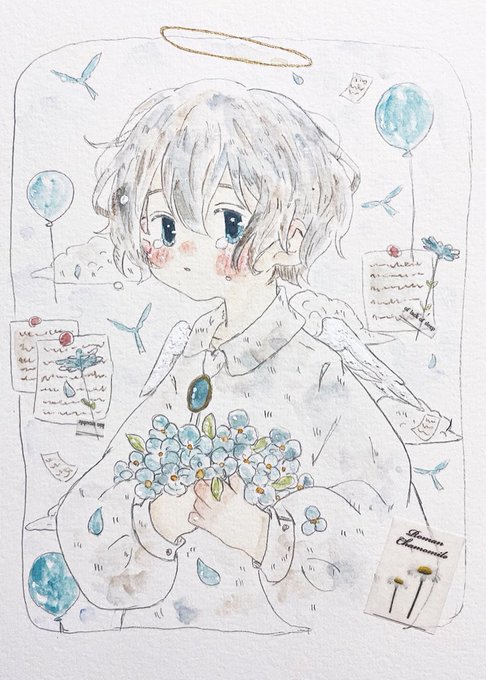 「天使 青い眼」のTwitter画像/イラスト(新着)