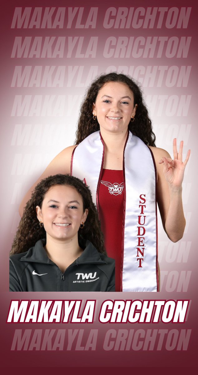2024 𝗚𝗥𝗔𝗗𝗨𝗔𝗧𝗘 🎓 This week, we’re celebrating our graduating Pioneers! We’re so proud of their continuous pursuit of excellence! 👤: Makayla Crichton 🏊‍♀️: @twuartisticswim 🎓: Psychology #PioneerProud