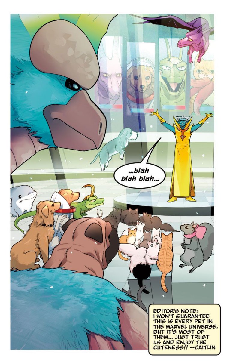 Happy INFINITY PAWS Friday! HERE COMES SOME NEW PET CHALLENGERS! Including BATS! And LOCKHEED! All in the hands of the GRANDMASTER. Read the new chapter on @MarvelUnlimited. Art by @_nao_fuj, story by me, and edits by @Caitlin_Renata.