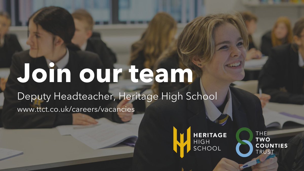 Are you passionate about the quality of education? @HHS_School is seeking an ambitious Deputy Headteacher to join their team. This opportunity is perfect for someone eager to help take Heritage from good to great! 

shorturl.at/dqrwJ

#HROpportunity #NowHiring #SmashingIt