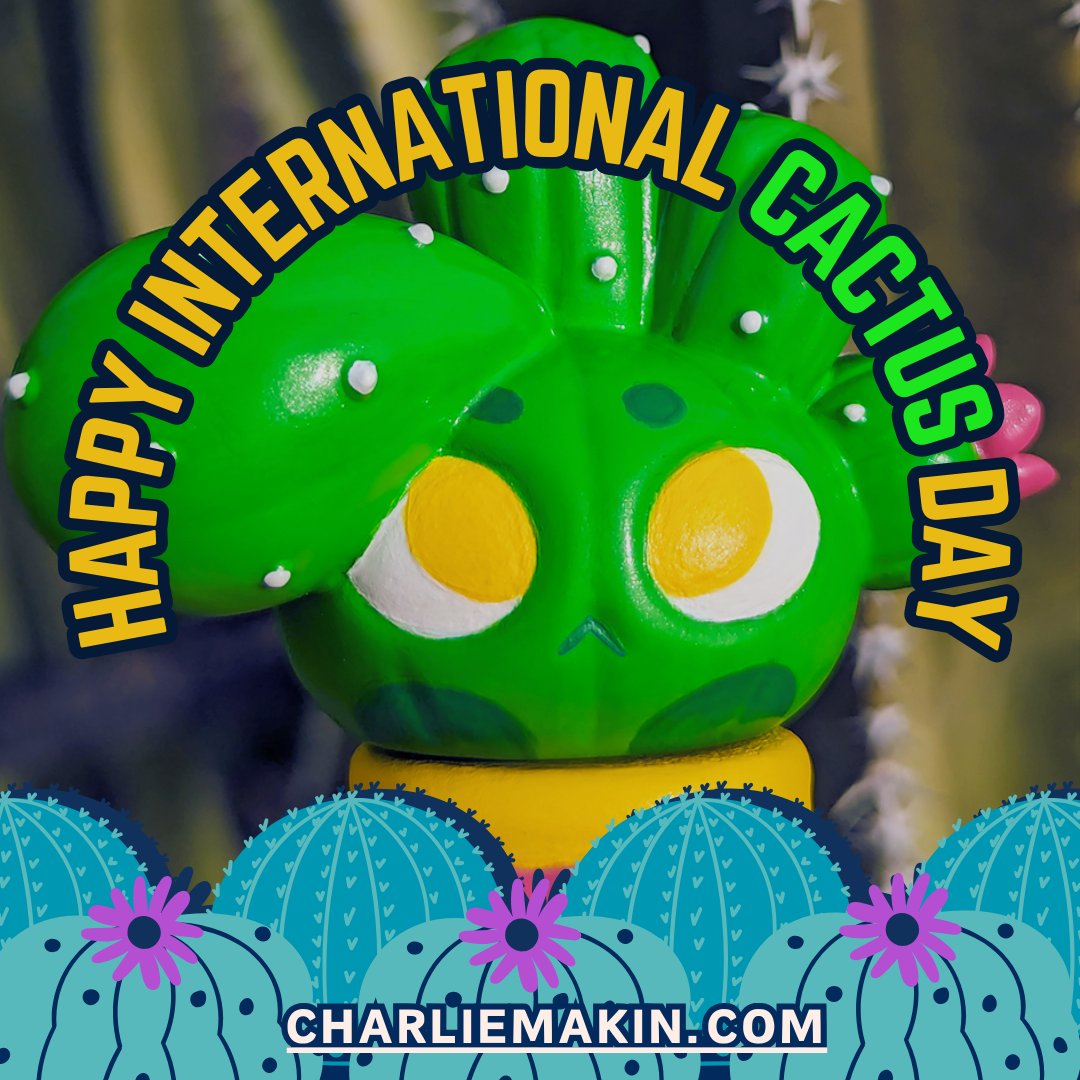 🌵HAPPY INTERNATIONAL CACTUS DAY!🌵
🌵ハッピー国際サボテンの日❕🌵

#CactusKid #サボテンの子 #NationalCactusDay #サボテンの日 #CactusDay #arttoy