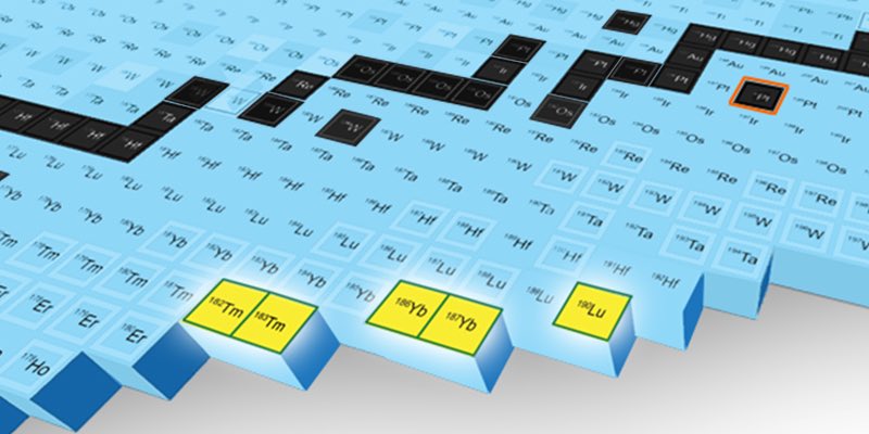 ⚛️ Five new nuclear specimens make the entrance into the periodic table. Isotopes of Thulium-182, Thulium-183, ( ¹⁸², ¹⁸³Tm), Ytterbium-186, Ytterbium-187 (¹⁸⁶, ¹⁸⁷Yt), and Lutetium-190 (¹⁹⁰Lu) were reported at the Facility for Rare Isotope Beams (FRIB) located at the