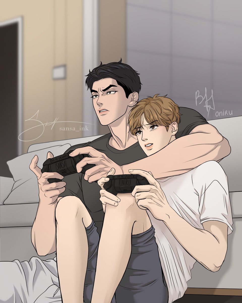 Jaekyung x Dan 🧡

“Playing games together ☀️”

Collaboration with an amazing artist @sansa_ink 🧡❤️‍🔥!!! I had so much fun working together 

Oc: @_MinGwa 

#jinx #jinxmanhwabl #manhw #manhwabl #bl #jaekyung #jaekyungxdan #jaekyungjinx #jaekyungmanhwa #kimdan #dan #joojaekyung