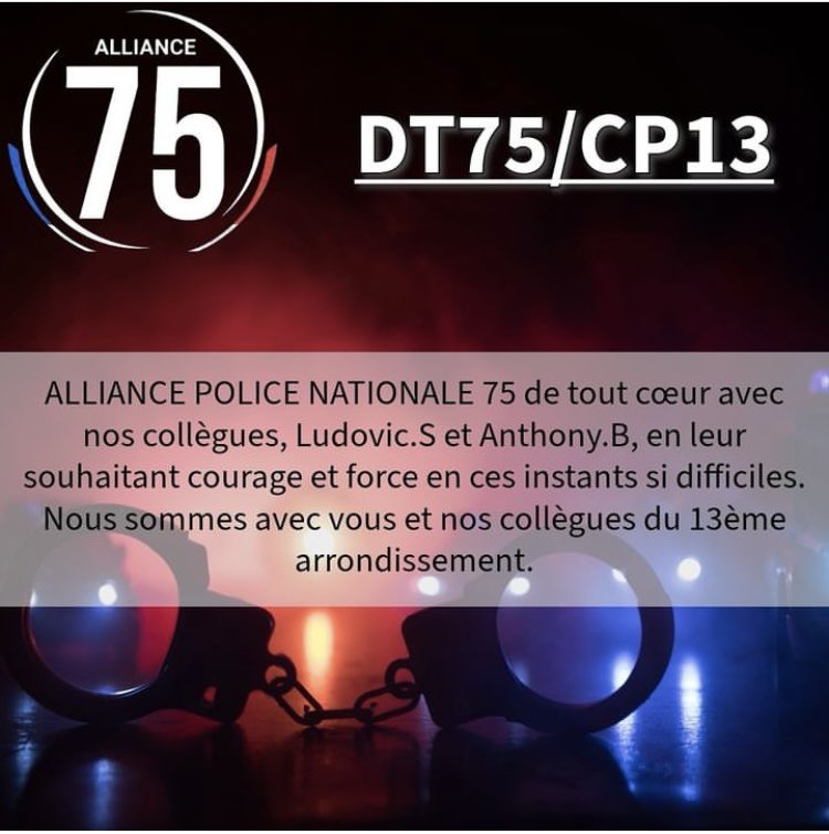 À quand le #chocdautorite demandé par notre organisation syndicale ? 
Combien d’entre nous vont devoir tomber avant qu’on ne décide de combattre activement cette violence exponentielle dans la société et à l’encontre des forces de sécurité ? 
#police #Paris13 
@alliancepolice