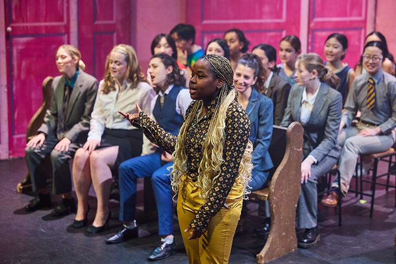 'It was such a fun experience; playing an iconic character with a great cast was truly amazing!' said Sasha (UV), who played the lead character, Elle Woods, in this year's School Musical 'Legally Blonde.' Read more from the LVI Drama prefects: bit.ly/WycombeAbbeyNe…