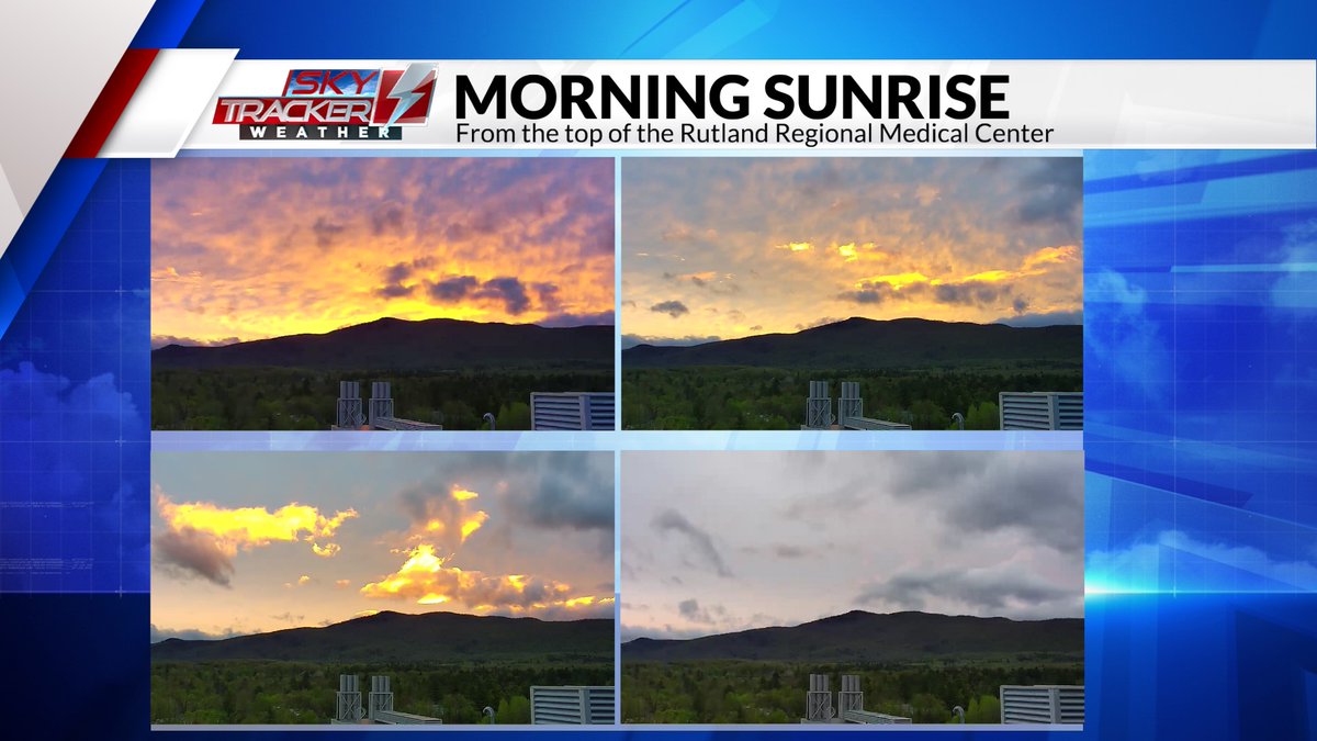 MORNING SUNRISE 🔥 The scenes from the Champlain Valley to Rutland County, Vermont were all spectacular...if only for a handful of minutes. 🤷 👉 Check out the timelapse of photos of the sunrise from each location. They varied greatly before going gray in Rutland! @WVNYWFFF