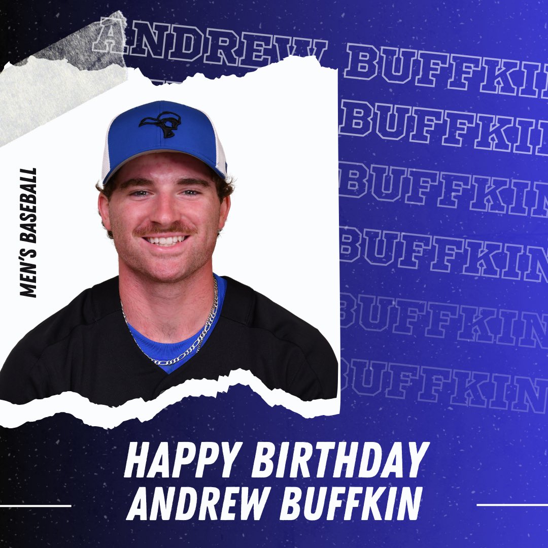 Wishing a happy birthday to Andrew Buffkin, a member of our Men’s Baseball team! Celebrate big today, Andrew 🥳