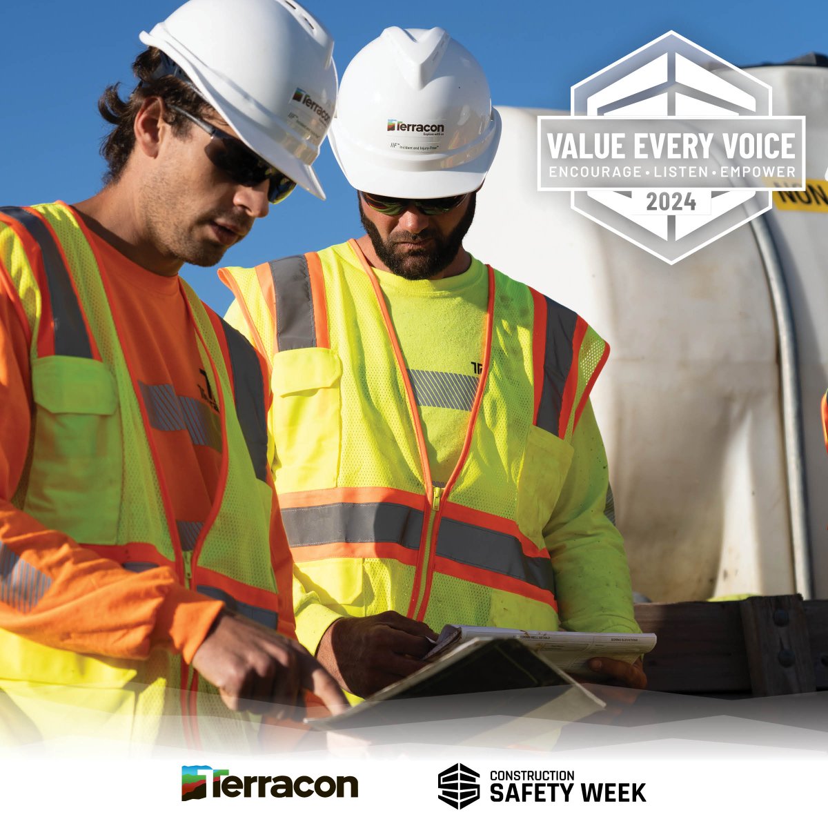 Working safely starts with feeling supported. Our “6 for 60” program connects new employees with their supervisors for regular safety coaching and check-ins in their first two months on the job. Thanks for celebrating #ConstructionSafetyWeek with us! go.terracon.com/3EgUp1t