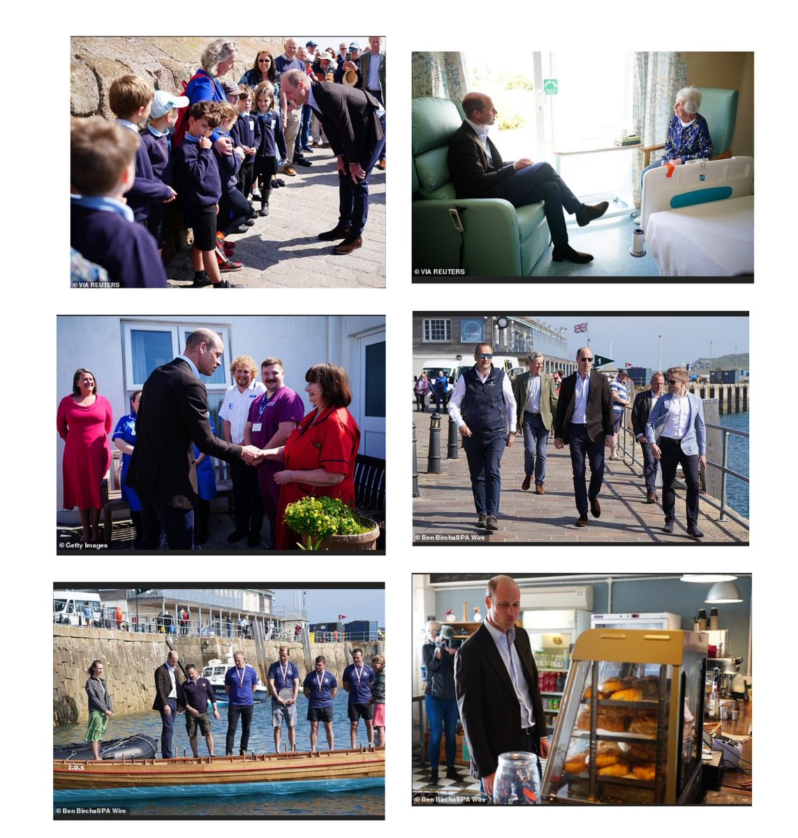 Beautiful photos of #PrinceWilliam on visit to St. Mary's Community hospital on the #IslesofScilly.  #RoyalDiary #RoyalNews #PrinceofWales ❤️