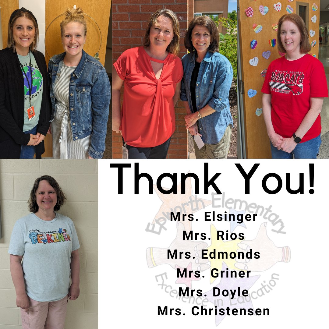 Teacher Appreciation Week continues here at EES. Today we want to shout out a group of teachers serving in different support roles in the building. Thank you for all that you do!