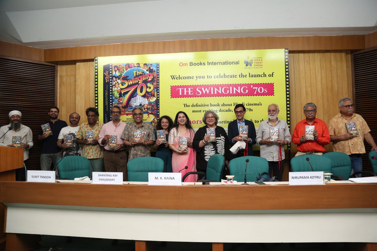 The launch of 'Swinging Seventies' edited by Nirupama Kotru and Shantanu Ray Chaudhuri was a huge success. At the event, ten contributors and both editors graced us with their presence for the book unveiling. @nirupamakotru Get your copy now: amzn.in/d/3BxigHO