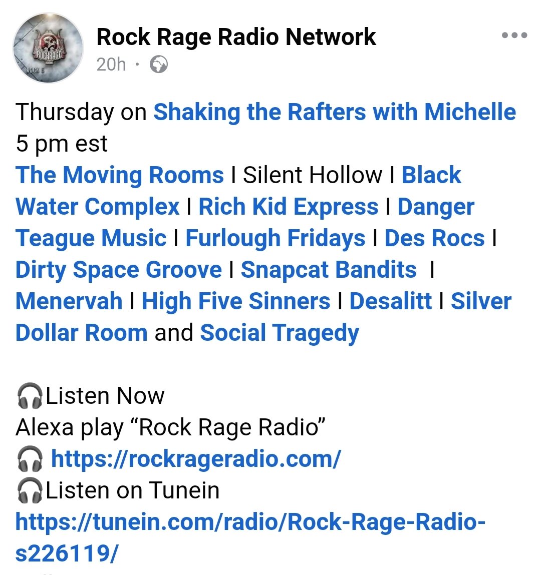 Thanks Rock Rage Radio!

#menervah #menervahband #metal #heavymetal #calabria  #metalcalabrese  #alternativemetal #metalcosentino #cosenza  #cosenzametal #metalheads #metallocosentino #rock  #hardrock #newsingle #newsingleout #newrelease #spotifyforartist #spotify