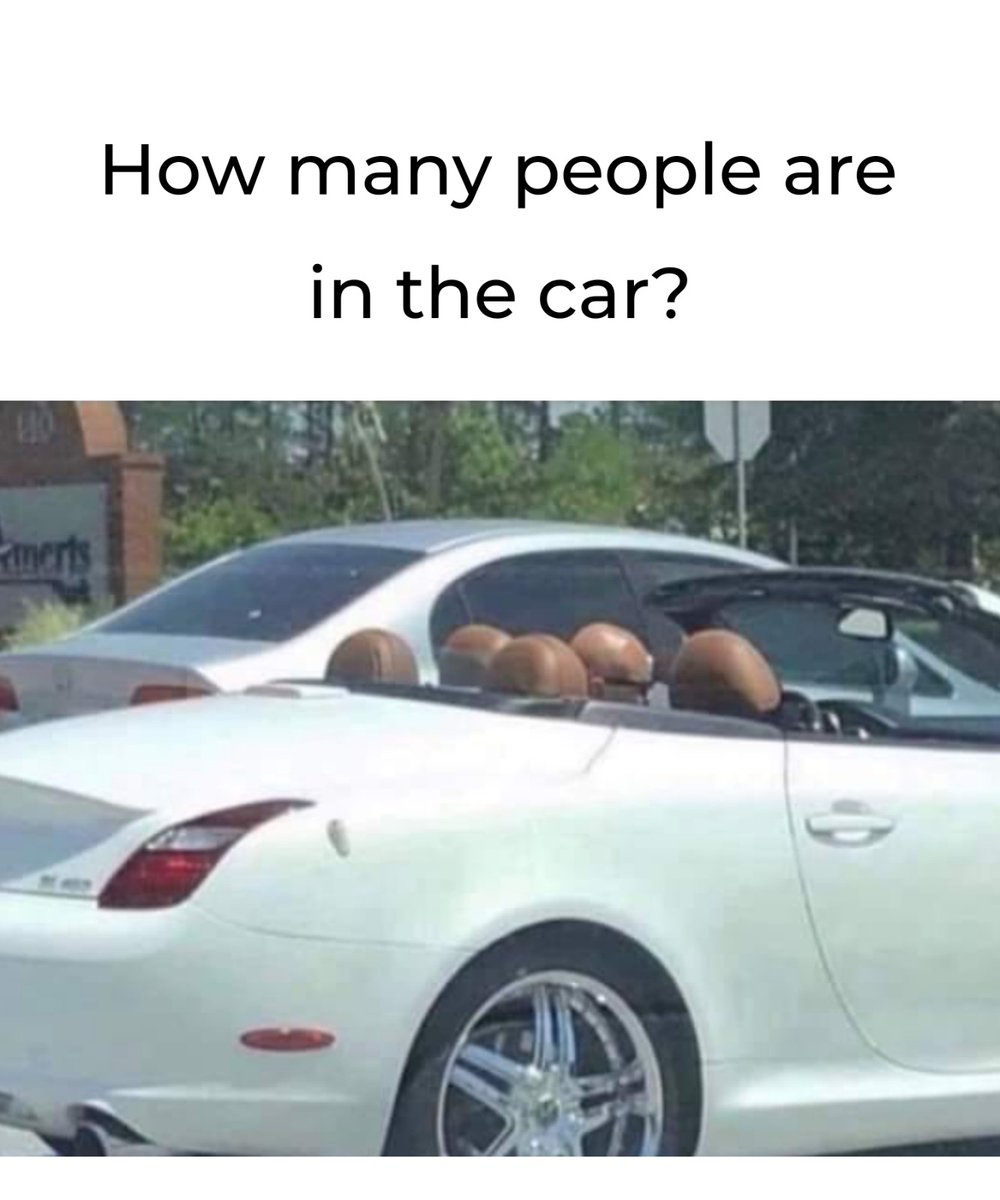 How many people are in the Car???
#viral2024

5 = 😜
4 = 😁
3 = 😅
2 = 👍
1 = 😆