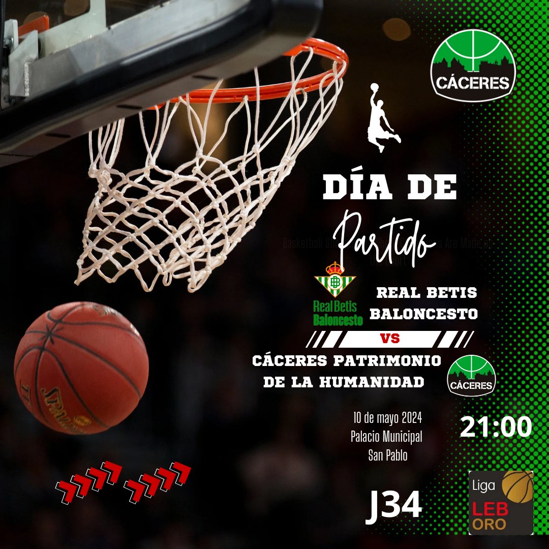 #Diadepartido @Caceres_Basket VS @RealBetisBasket